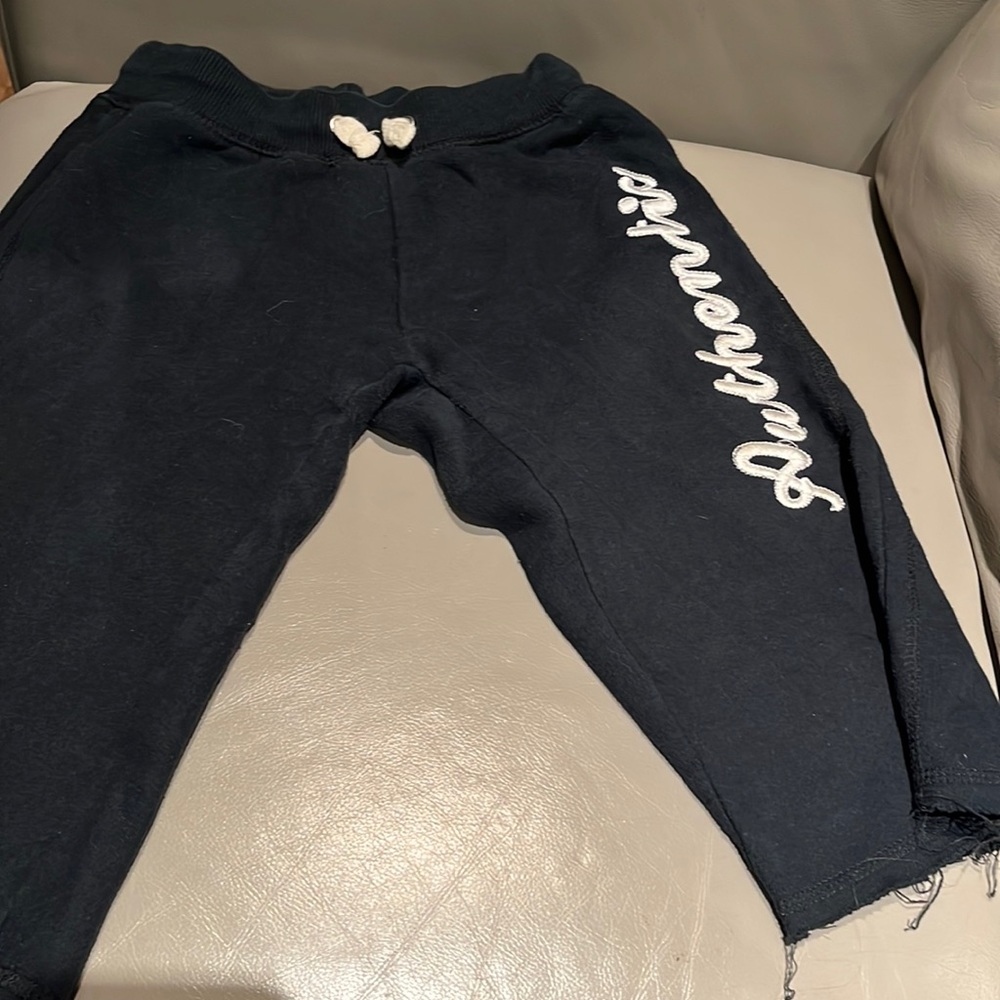 Navy sweat pants Bermuda sheets size 10/12
